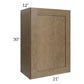 RTA Royal Bronze Shaker 21" x 30" Wall Cabinet with 2 Finished Sides