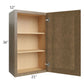 RTA Royal Bronze Shaker 21" x 36" Wall Cabinet with 1 Finished Side