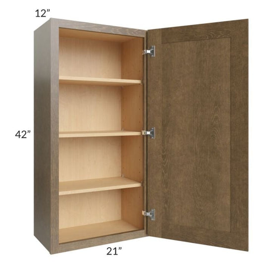 RTA Royal Bronze Shaker 21" x 42" Wall Cabinet with 1 Finished Side