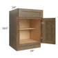 RTA Royal Bronze Shaker 24" Base Cabinet with 1 Finished Side