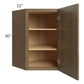 RTA Royal Bronze Shaker 24" x 30" Wall Diagonal Corner Cabinet with 1 Finished Side