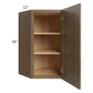 RTA Royal Bronze Shaker 24" x 36" Wall Diagonal Corner Cabinet with 1 Finished Side