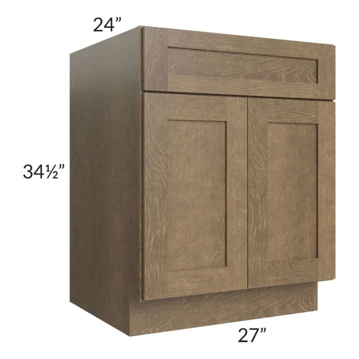 RTA Royal Bronze Shaker 27" Base Cabinet with 1 Finished Side