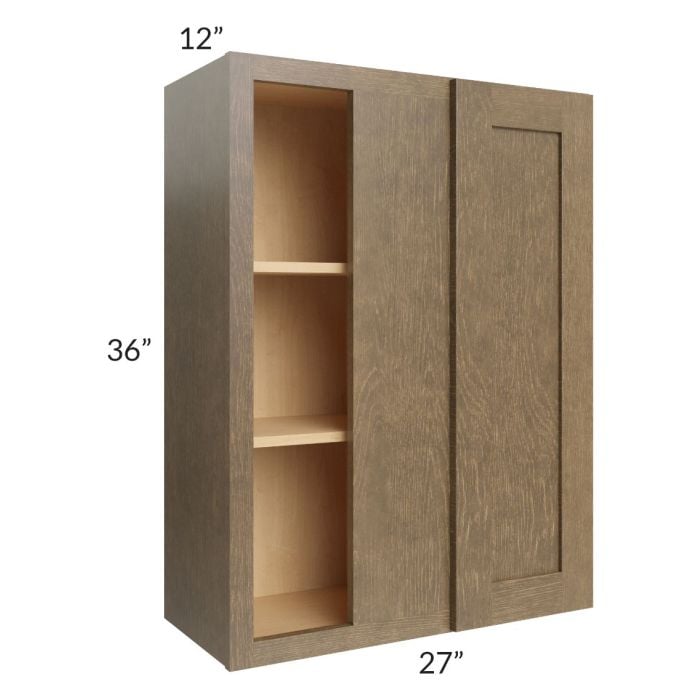 RTA Royal Bronze Shaker 27" x 36" Blind Wall Cabinet with 1 Finished side