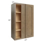 RTA Royal Bronze Shaker 27" x 42" Blind Wall Cabinet with 2 Finished Sides
