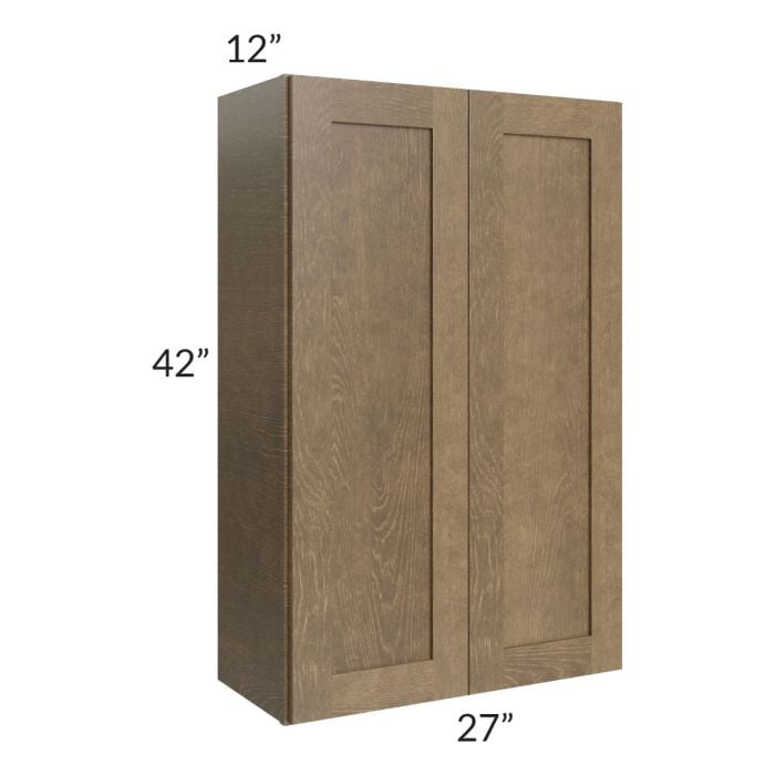 RTA Royal Bronze Shaker 27" x 42" Wall Cabinet with 2 Finished Sides