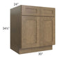RTA Royal Bronze Shaker 30" Sink Base Cabinet with 2 Finished Sides