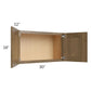 RTA Royal Bronze Shaker 30" x 18" Wall Cabinet with 2 Finished Sides