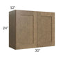 RTA Royal Bronze Shaker 30" x 24" Wall Cabinet with 1 Finished Side