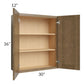RTA Royal Bronze Shaker 30" x 36" Wall Cabinet with 1 Finished Side