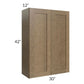 RTA Royal Bronze Shaker 30" x 42" Wall Cabinet with 2 Fiished Sides