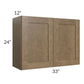 RTA Royal Bronze Shaker 33" x 24" Wall Cabinet with 1 Finished Side