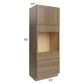 RTA Royal Bronze Shaker 33" x 90" Oven Cabinet with 1 Finished Side