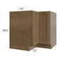 RTA Royal Bronze Shaker 36" Lazy Susan Base Cabinet with 2 Finished Sides