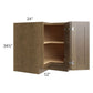 RTA Royal Bronze Shaker 36" Lazy Susan Base Cabinet with 2 Finished Sides