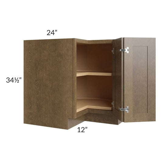 RTA Royal Bronze Shaker 36" Lazy Susan Base Cabinet with 2 Finished Sides