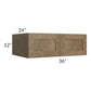 RTA Royal Bronze Shaker 36" x 12" x 24" Wall Cabinet with 1 Finished Side