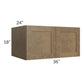 RTA Royal Bronze Shaker 36" x 18" x 24" Wall Cabinet with 1 Finished Side