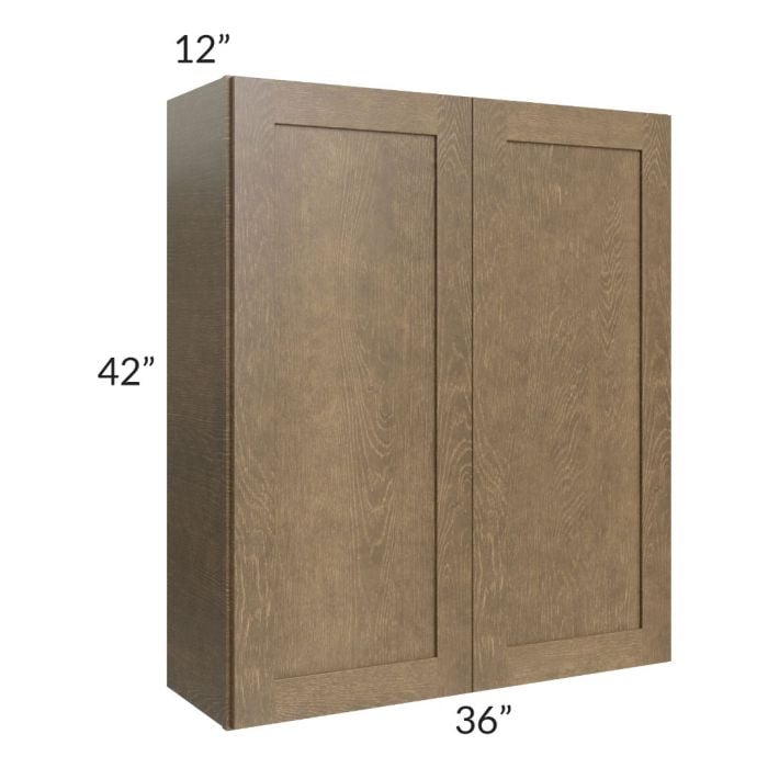 RTA Royal Bronze Shaker 36" x 42" Wall Cabinet with 2 Finished Sides