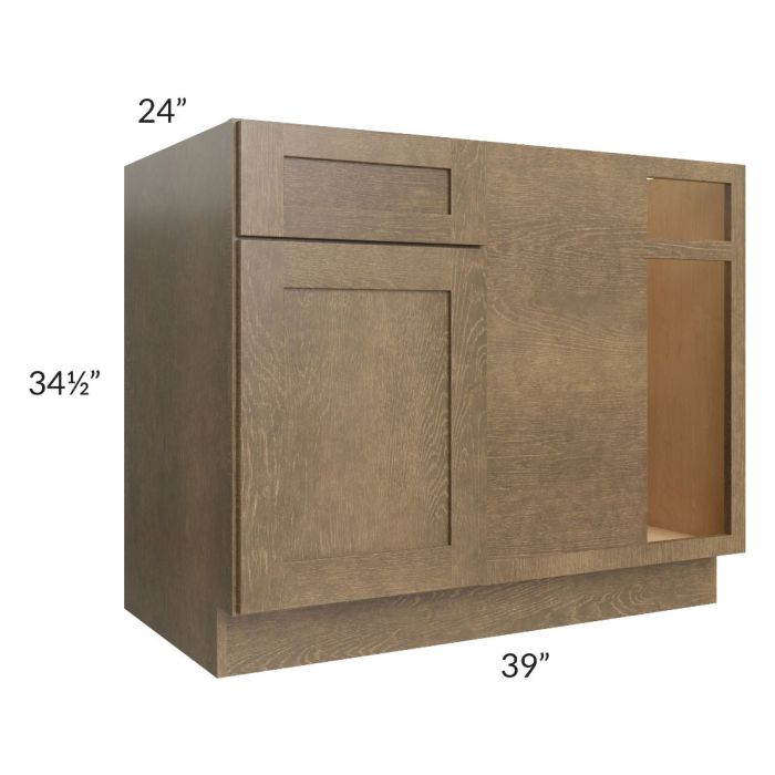 RTA Royal Bronze Shaker 45" Blind Base Corner Cabinet