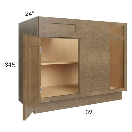 RTA Royal Bronze Shaker 45" Blind Base Corner Cabinet