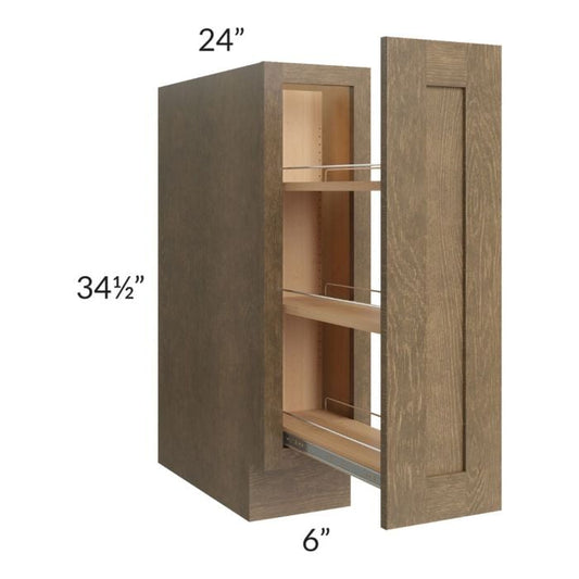RTA Royal Bronze Shaker 6" Spice Pullout Base Cabinet