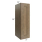RTA Royal Bronze Shaker 9" x 30" Wall Cabinet