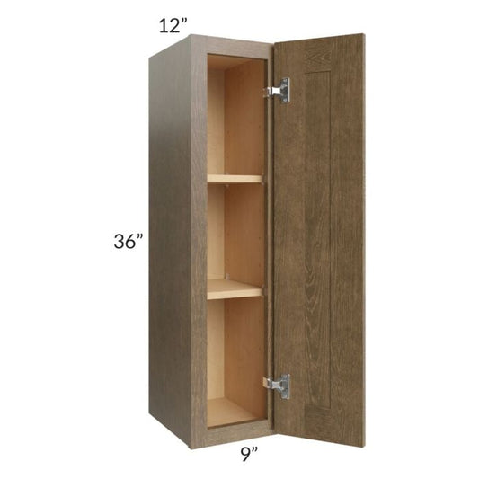 RTA Royal Bronze Shaker 9" x 36" Wall Cabinet with 2 Finished Sides