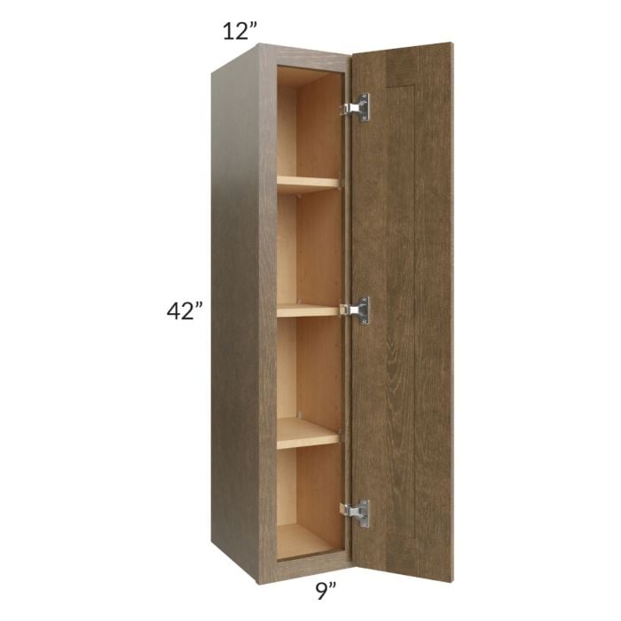 RTA Royal Bronze Shaker 9" x 42" Wall Cabinet with 2 FS