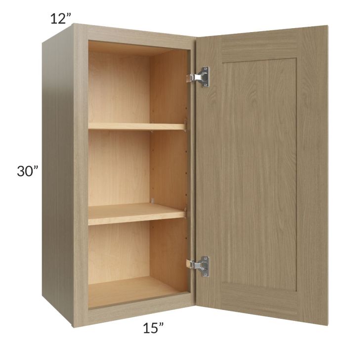 RTA Royal Natural Shaker 15" x 30" Wall Cabinet