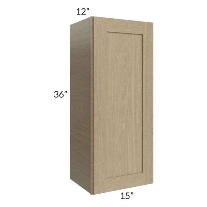 RTA Royal Natural Shaker 15" x 36" Wall Cabinet