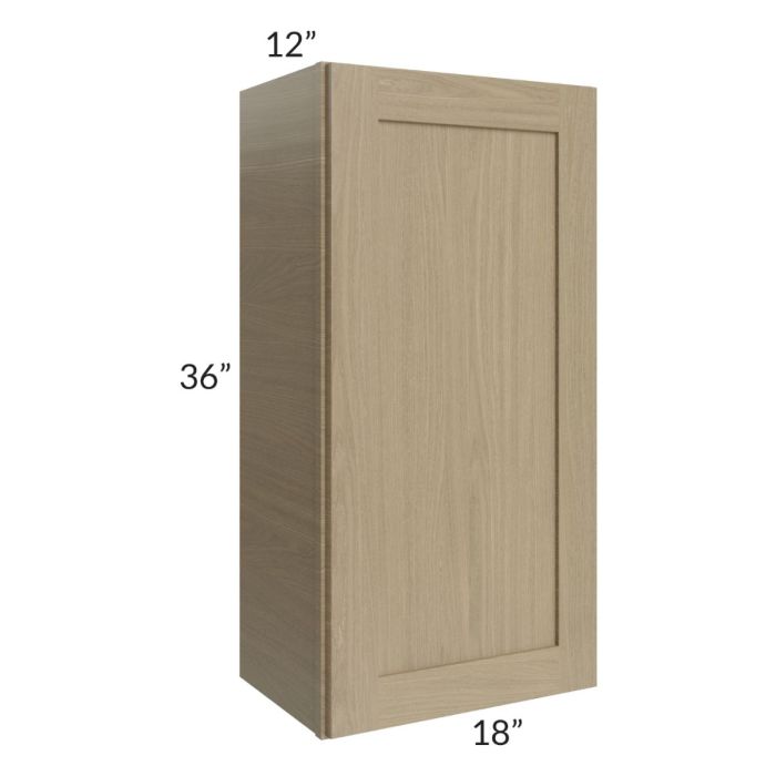 RTA Royal Natural Shaker 18" x 36" Wall Cabinet with 2 Finished Sides