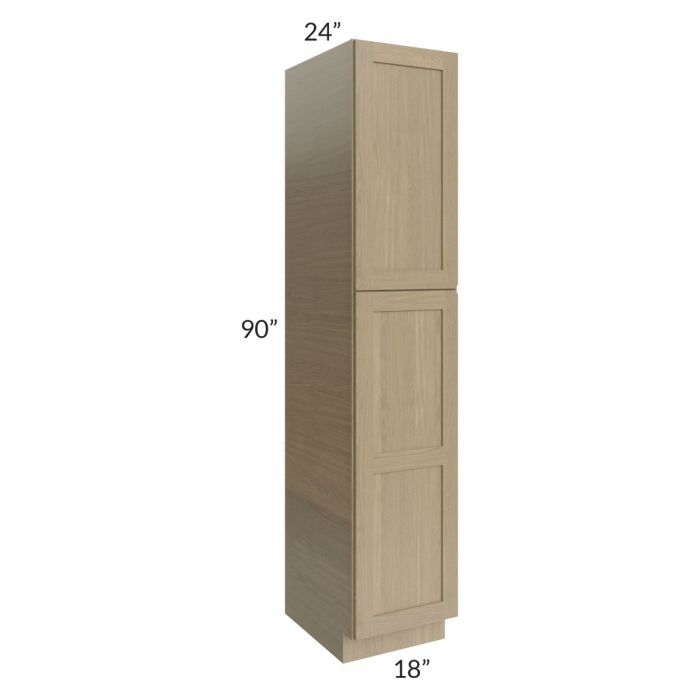 RTA Royal Natural Shaker 18 " x 90 " Pantry Cabinet