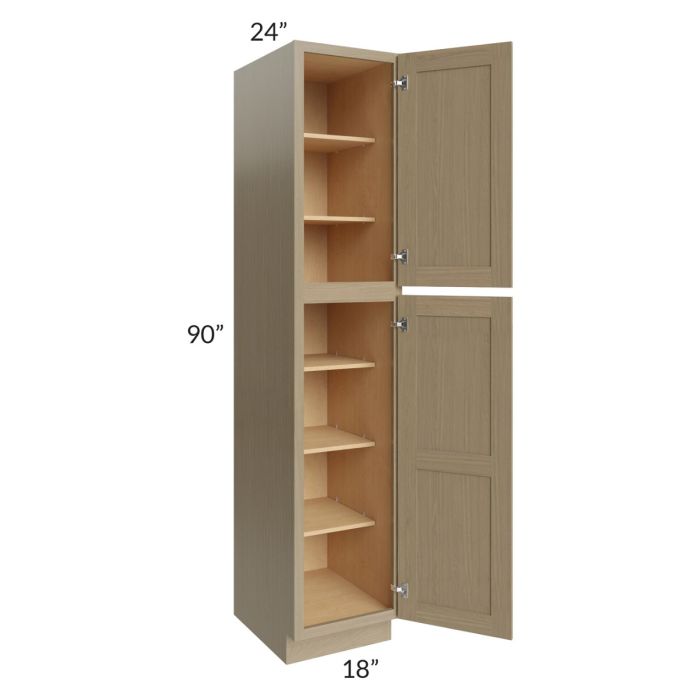 RTA Royal Natural Shaker 18 " x 90 " Pantry Cabinet