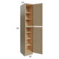 RTA Royal Natural Shaker 18" x 96" Pantry Cabinet With 2 Finished Sides