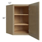 RTA Royal Natural Shaker 24" x 30" Wall Diagonal Corner Cabinet with 1 Finished Side