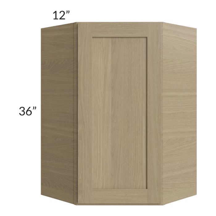 RTA Royal Natural Shaker 24" x 36" Wall Diagonal Corner Cabinet