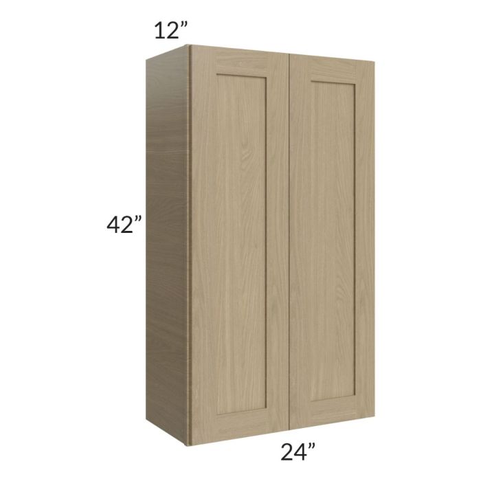 RTA Royal Natural Shaker 24" x 42" Wall Cabinet