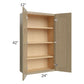 RTA Royal Natural Shaker 24" x 42" Wall Cabinet