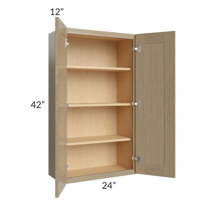 RTA Royal Natural Shaker 24" x 42" Wall Cabinet