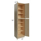 RTA Royal Natural Shaker 24 " x 96" Pantry Cabinet