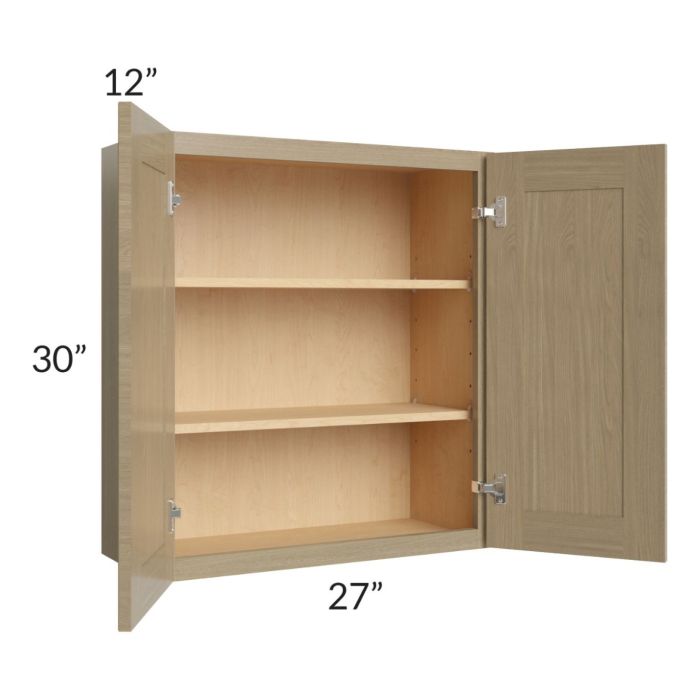 RTA Royal Natural Shaker 27" x 30" Wall Cabinet