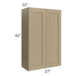 RTA Royal Natural Shaker 27" x 42" Wall Cabinet with 1 Finished Side