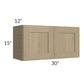 RTA Royal Natural Shaker 30" x 15" Wall Cabinet with 1 Finished Side