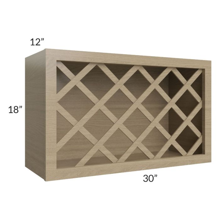RTA Royal Natural Shaker 30" x 18" Wine Rack Cabinet