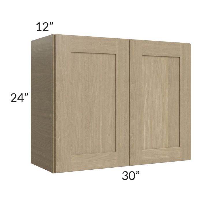 RTA Royal Natural Shaker 30" x 24" Wall Cabinet