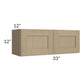 RTA Royal Natural Shaker 33" x 12" Wall Cabinet with 2 Finished Sides