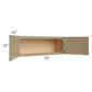 RTA Royal Natural Shaker 33" x 12" Wall Cabinet with 2 Finished Sides