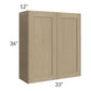 RTA Royal Natural Shaker 33" x 36" Wall Cabinet with 2 Finished Sides
