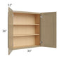 RTA Royal Natural Shaker 33" x 36" Wall Cabinet with 2 Finished Sides